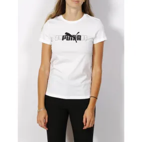 T-shirt essential basique logo blanc femme - Puma | wimod