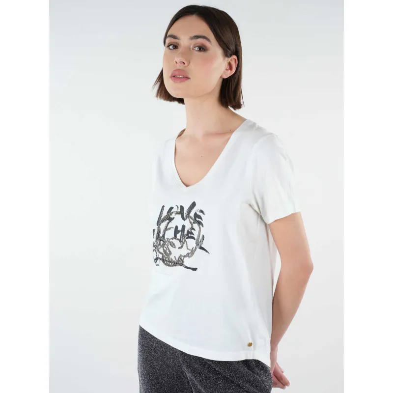 T-shirt essential basique logo blanc femme - Puma | wimod