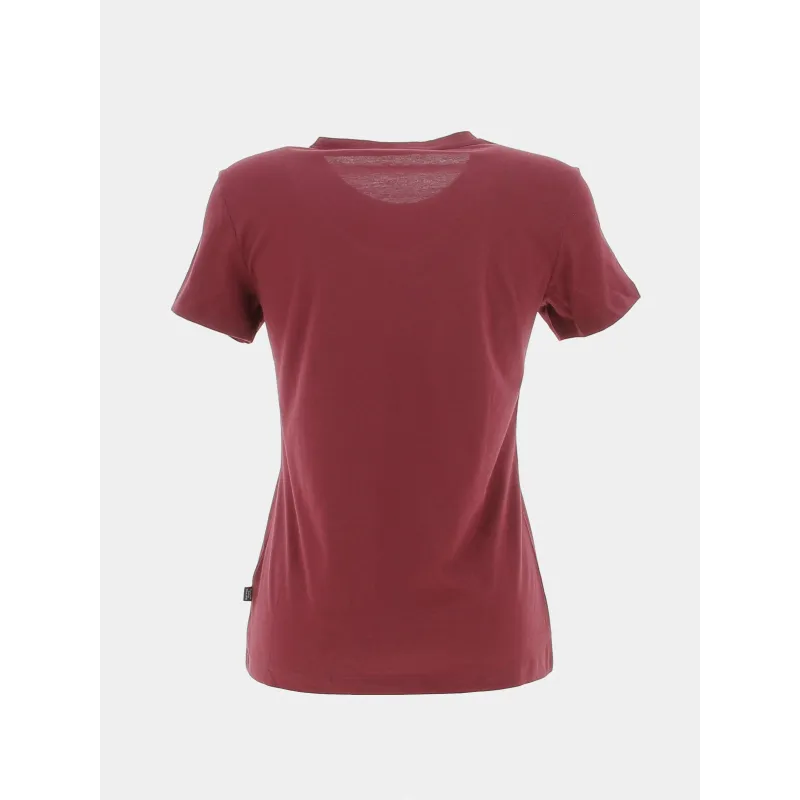 T-shirt essential logo bordeaux femme - Puma | wimod