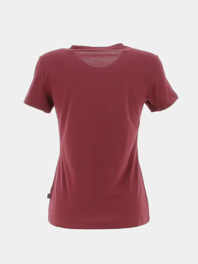 T-shirt essential logo bordeaux femme - Puma | wimod