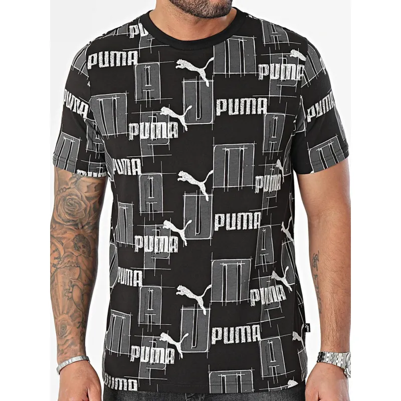 T-shirt essentiel logo noir homme - Puma | wimod