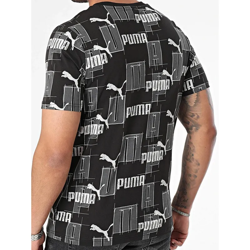 T-shirt essentiel logo noir homme - Puma | wimod