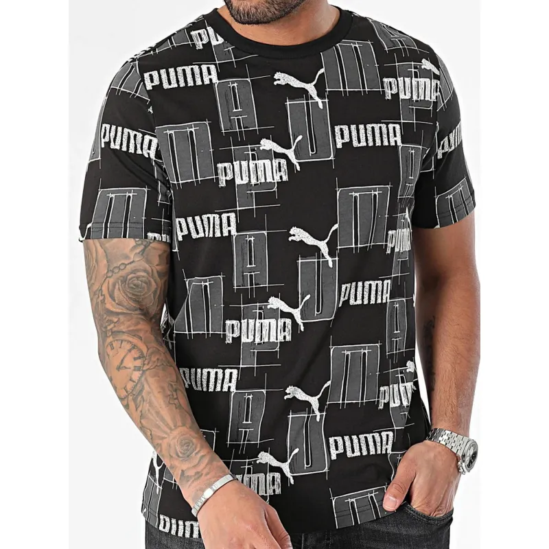 T-shirt essentiel logo noir homme - Puma | wimod