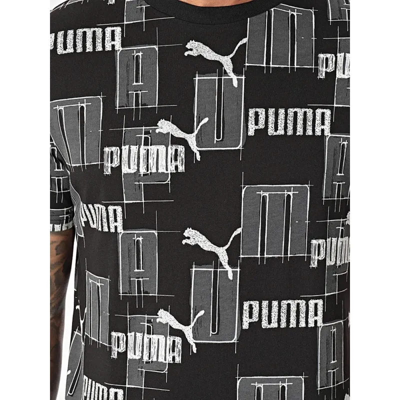 T-shirt essentiel logo noir homme - Puma | wimod