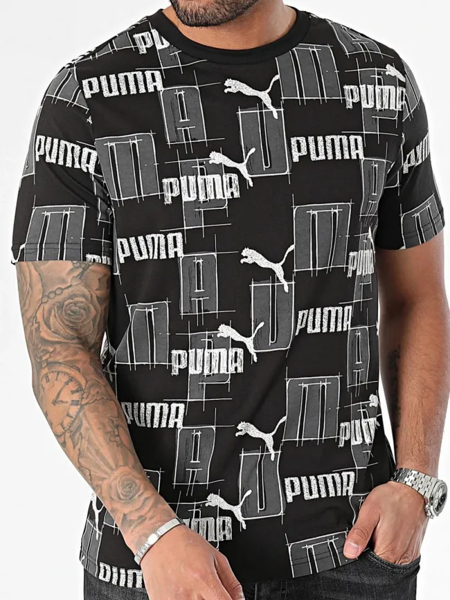 T-shirt essentiel logo noir homme - Puma | wimod