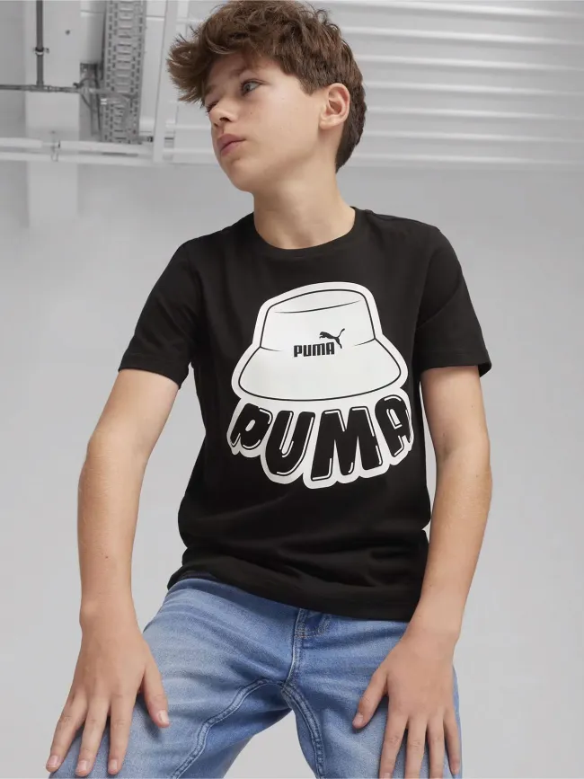 T-shirt graf noir enfant - Puma | wimod