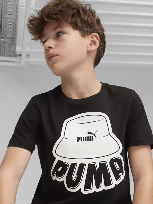 T-shirt graf noir enfant - Puma | wimod