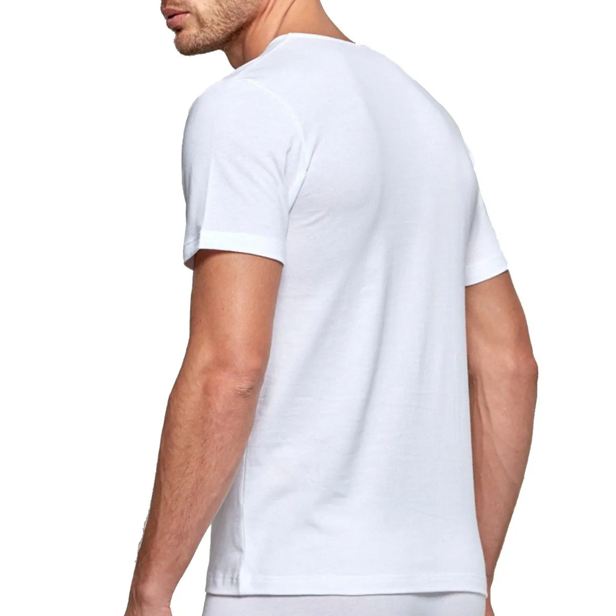 T-shirt homewear homme bio organique Oeko-Tex Cotton Organic blanc de la marque Impetus