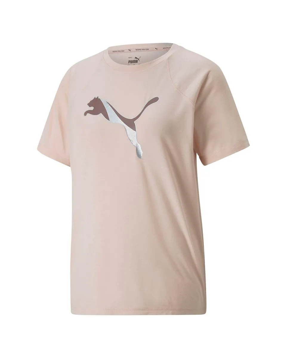 T-shirt manches courtes Femme W EVOSTRIPE TEE Rose