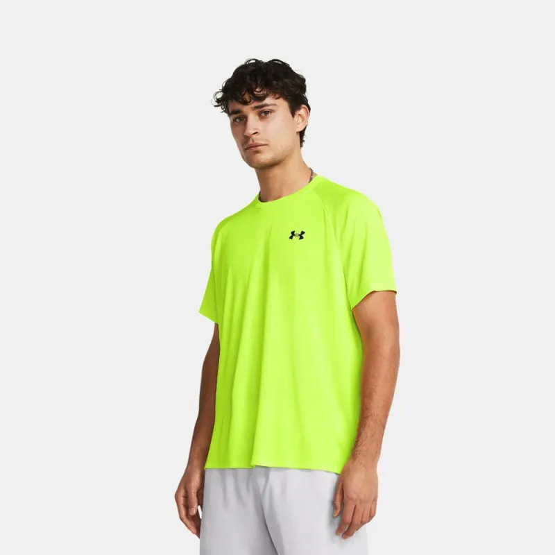 T-SHIRT MANCHES COURTES JAUNE UNDER ARMOUR TECH