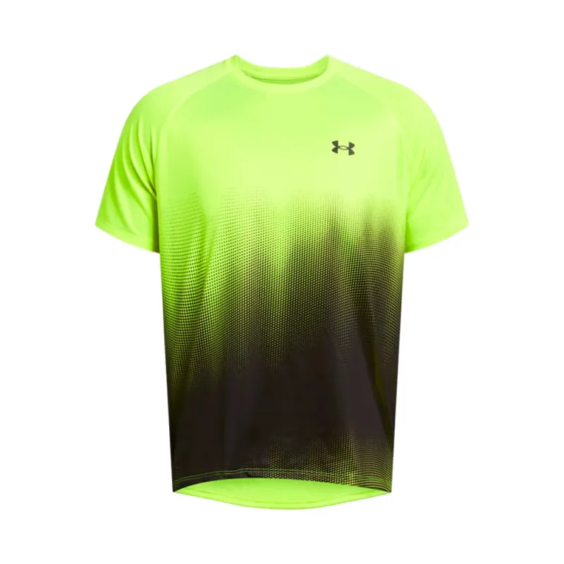 T-SHIRT MANCHES COURTES À DÉGRADÉ TECH™ UNDER ARMOUR JAUNE