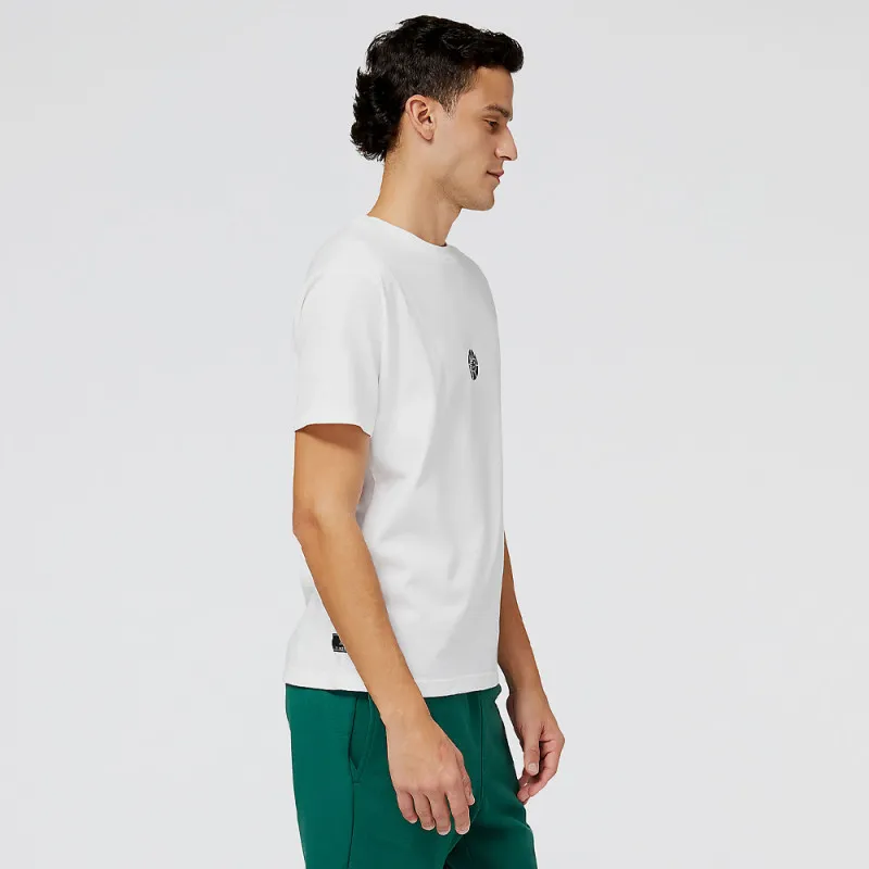 T-SHIRT NEW BALANCE HOOPS FUNDAMENTALS BLANC