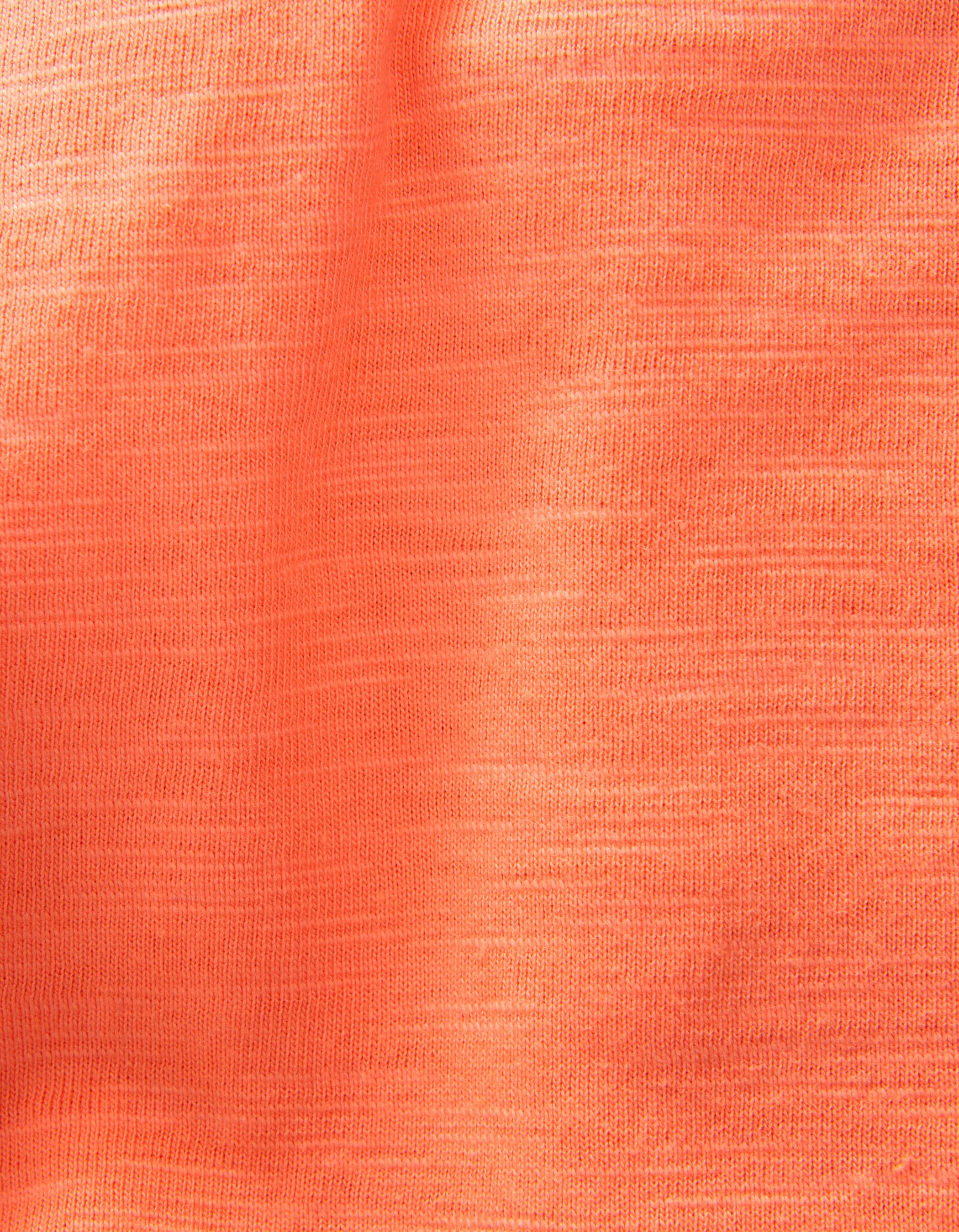 T-shirt orange fluo coton bio visuel lenticulaire garçon