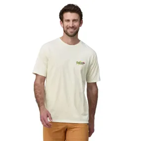 T-shirt Patagonia M's Trail Hound Organic Birch White blanc