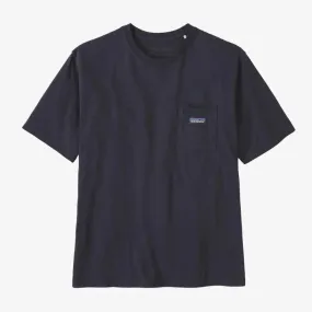 T-shirt Patagonia Poche Coton Bio - Regenerative Organic Certified™ - Noir