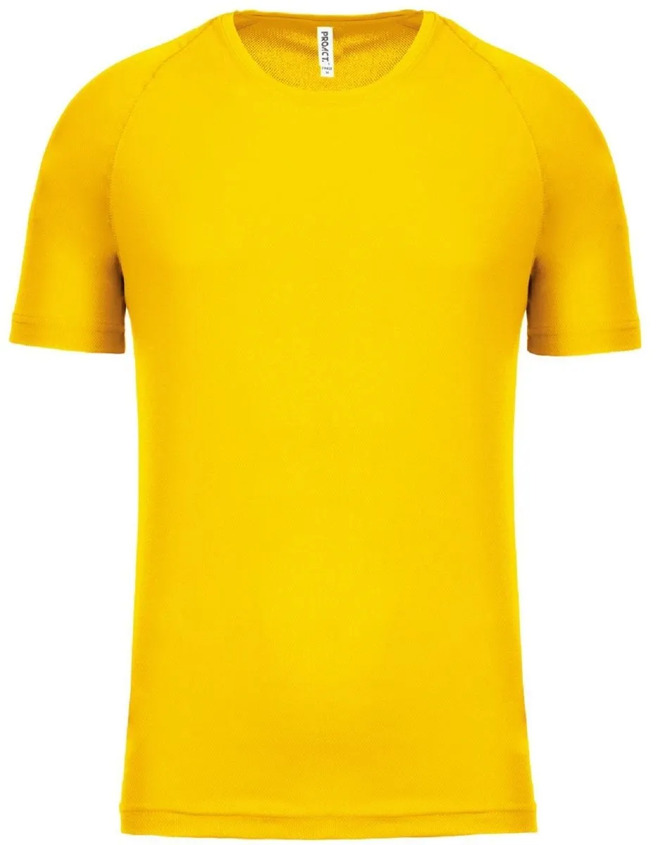 T-shirt sport - Running - Homme - PA438 - jaune 