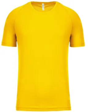 T-shirt sport - Running - Homme - PA438 - jaune 