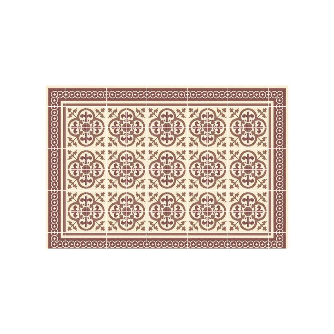 Tapis Vinyle Mosaïque multicolore Boîte 50x75 | 3 Suisses