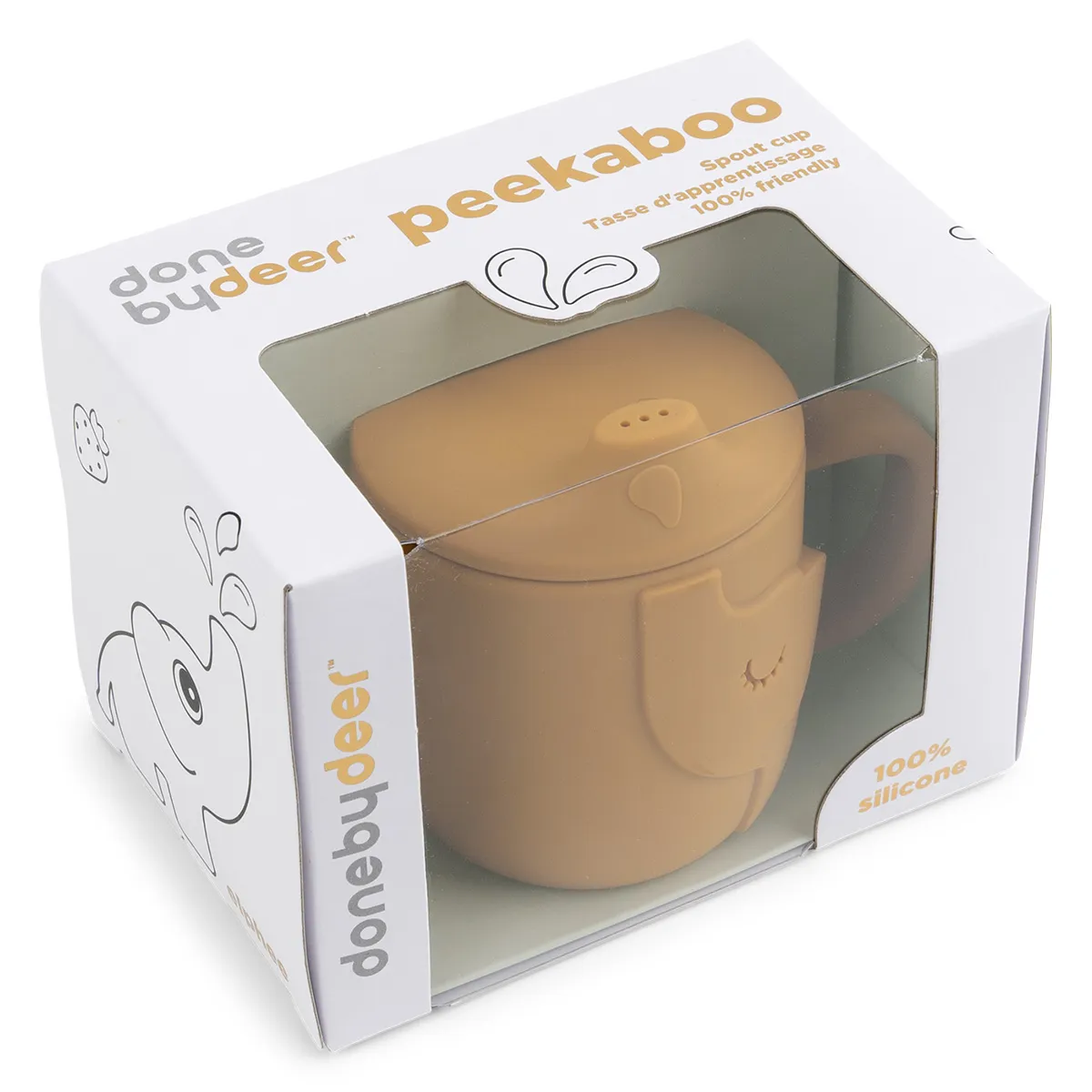 Tasse d'Apprentissage Peekaboo Elphee Moutarde - 120 ml