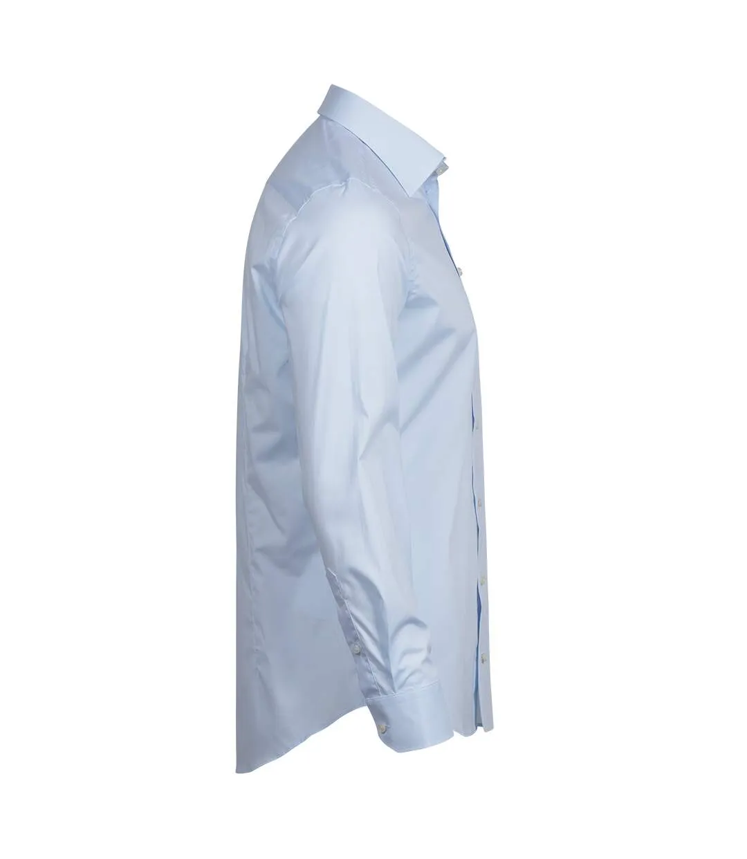 Tee Jays Chemise de luxe à manches longues en tissu extensible pour hommes (Bleu clair) - UTPC4792