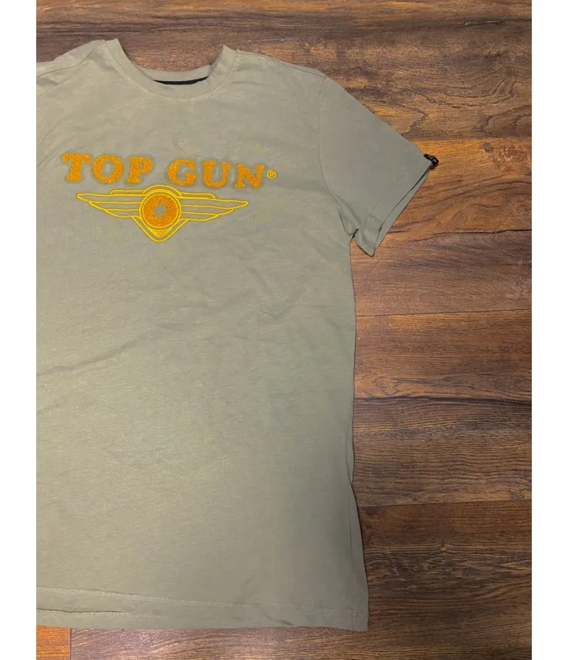 Tee shirt kaki clair " TOP GUN "