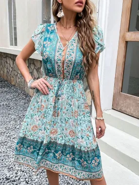 Tenue Hippie Chic Bleu