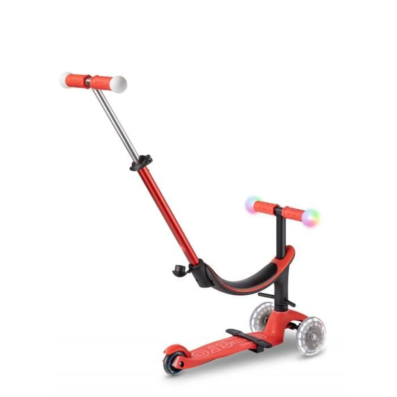 Trottinette évolutive - MICRO - Mini 3en1 Révolution Magic Rouge - Mixte - Enfant - Orange blanc - Micro