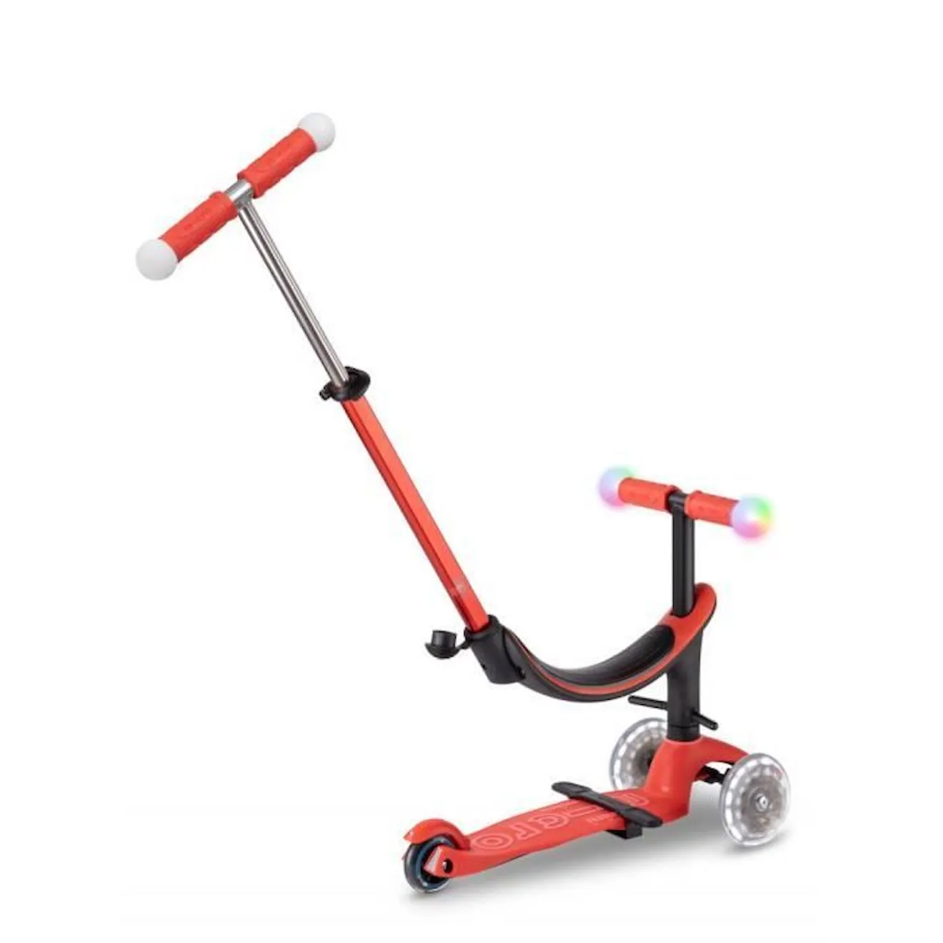 Trottinette évolutive - MICRO - Mini 3en1 Révolution Magic Rouge - Mixte - Enfant - Orange blanc - Micro