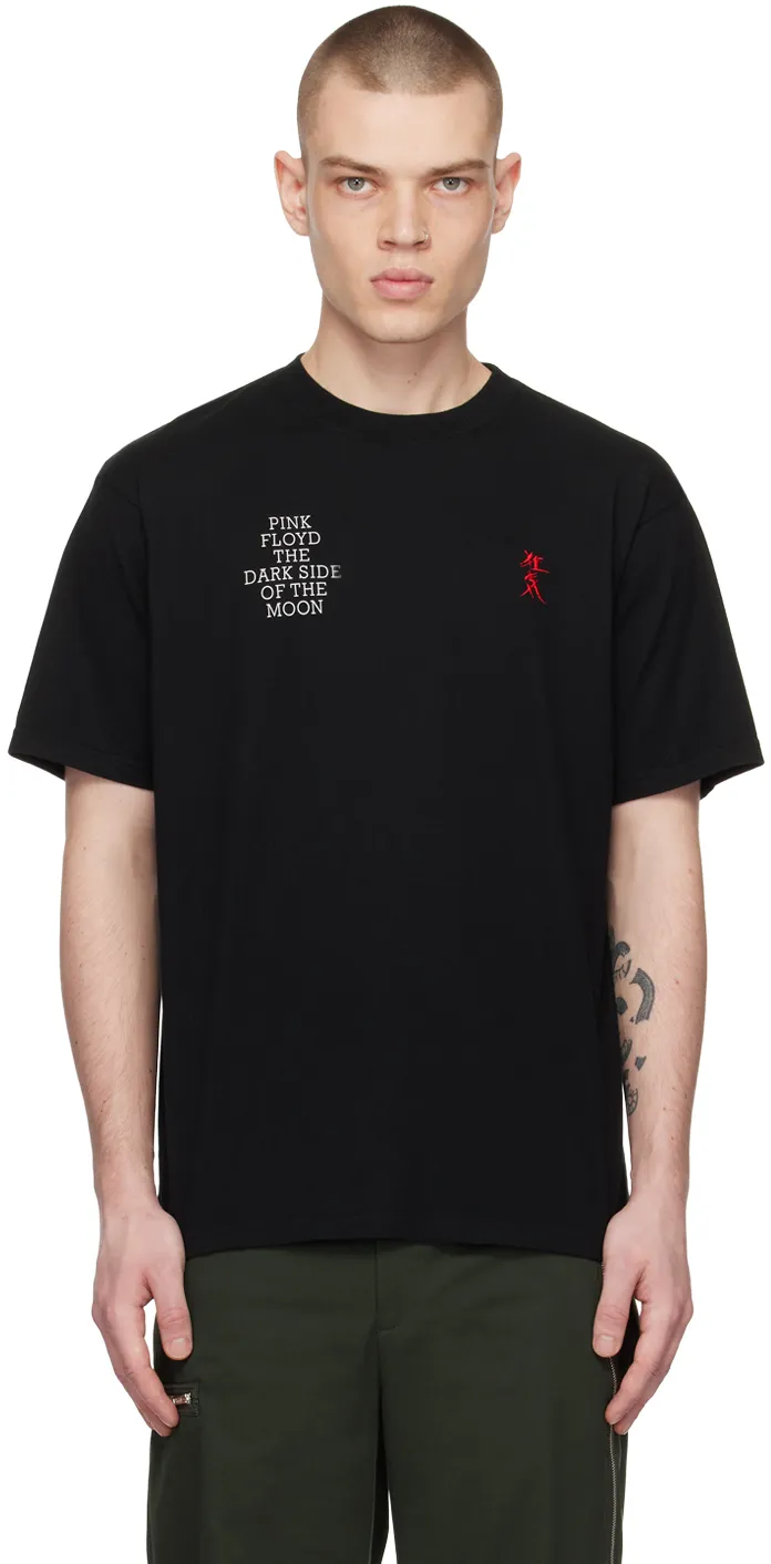   UNDERCOVER  Black Embroidered T-Shirt