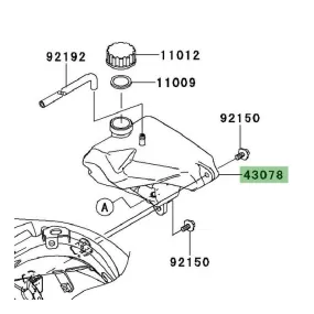 Vase d'expansion Kawasaki Er-6f (2009-2011) | Moto Shop 35