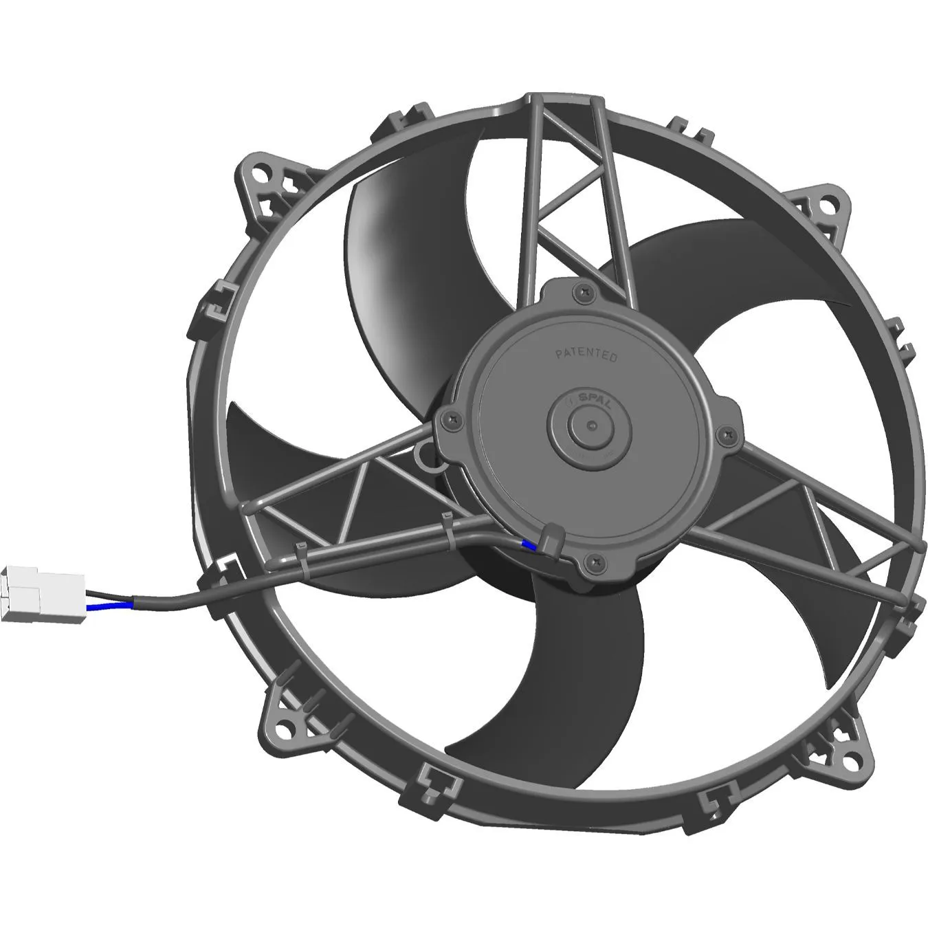 Ventilateur SPAL aspirant D280mm puissance 2090m³/h Peugeot 208 R2 