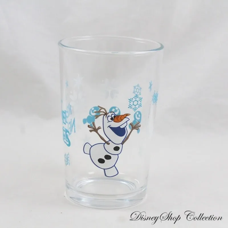 Verre La reine des neiges DISNEY AMORA moutarde Frozen Olaf et Snow...