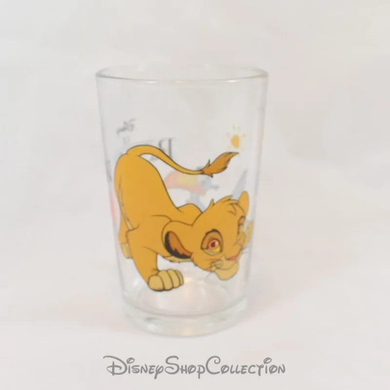 Verre Le Roi lion DISNEY Simba et Zazu Amora moutarde 10 cm