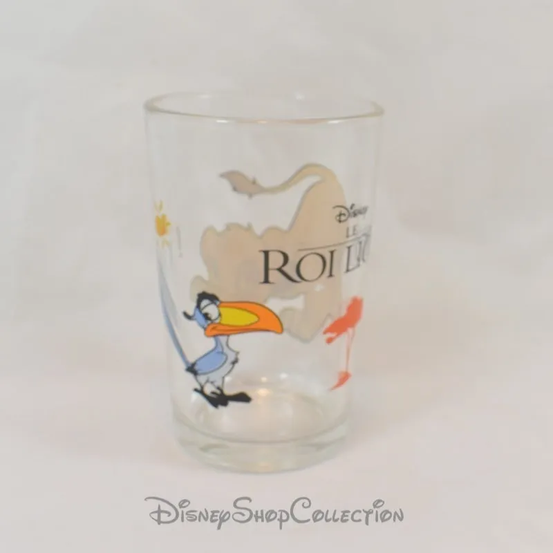 Verre Le Roi lion DISNEY Simba et Zazu Amora moutarde 10 cm