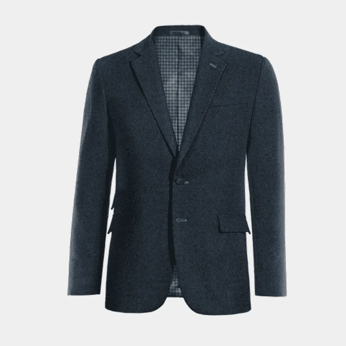 Veste bleu marine en donegal tweed essentiel