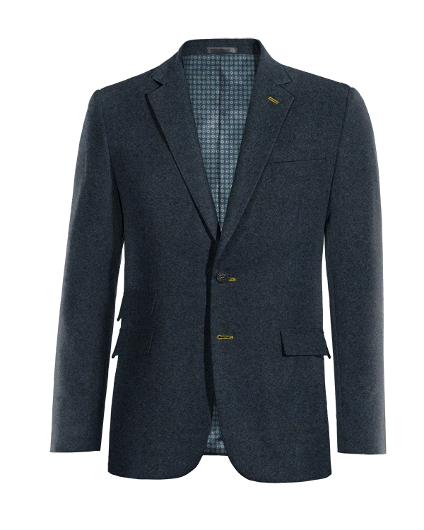 Veste bleu marine en donegal tweed essentiel