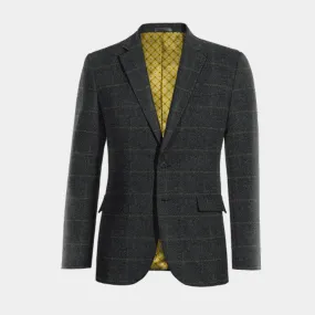 Veste bleue à carreaux en tweed édition limitée