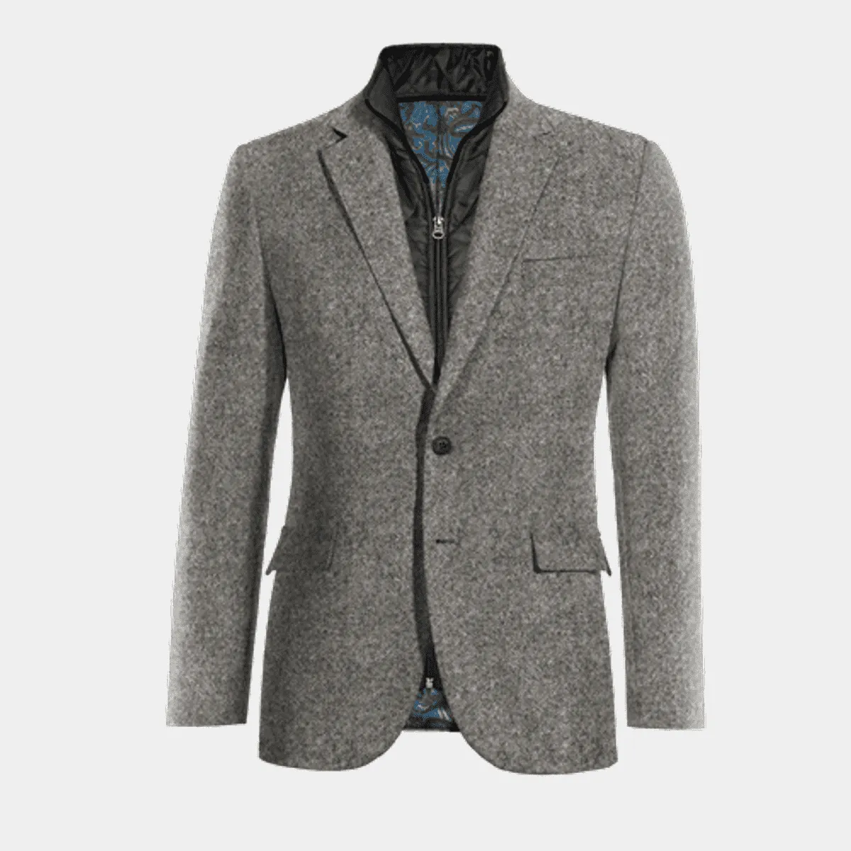 Veste gris clair en donegal tweed édition limitée