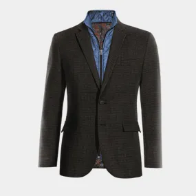 Veste grise à pied de poule en tweed édition limitée