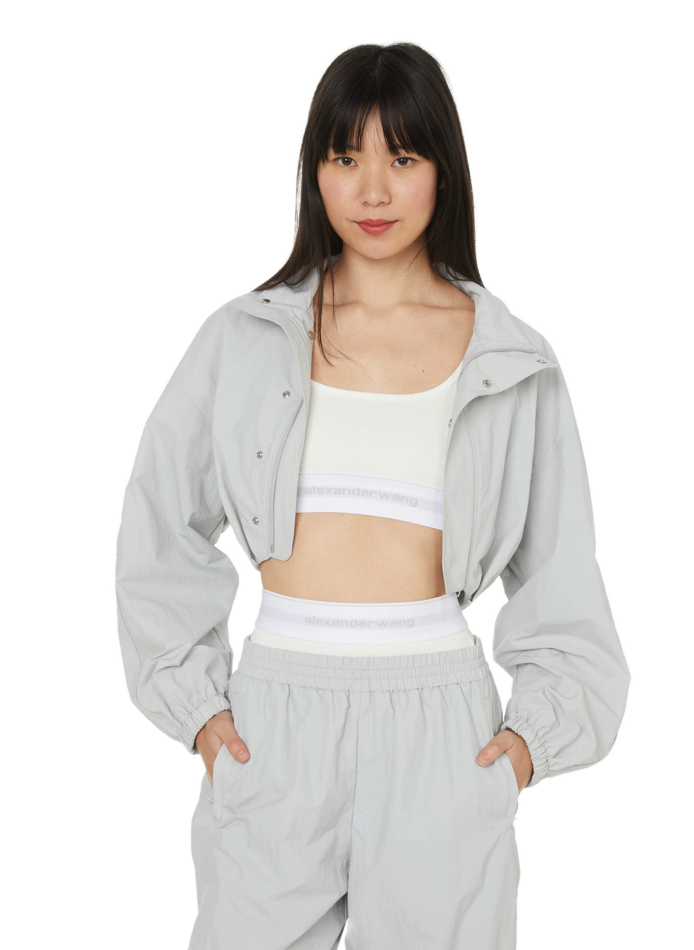 VESTE LéGèRE EN NYLON AVEC BRASSIèRE - ALEXANDER WANG pour FEMME | Printemps