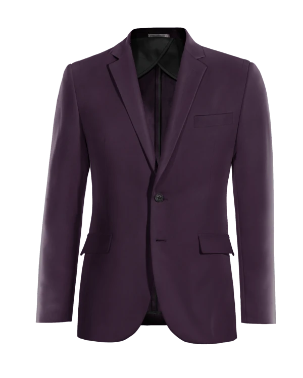 Veste sans doublure mauve foncé slim fit