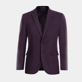 Veste sans doublure mauve foncé slim fit