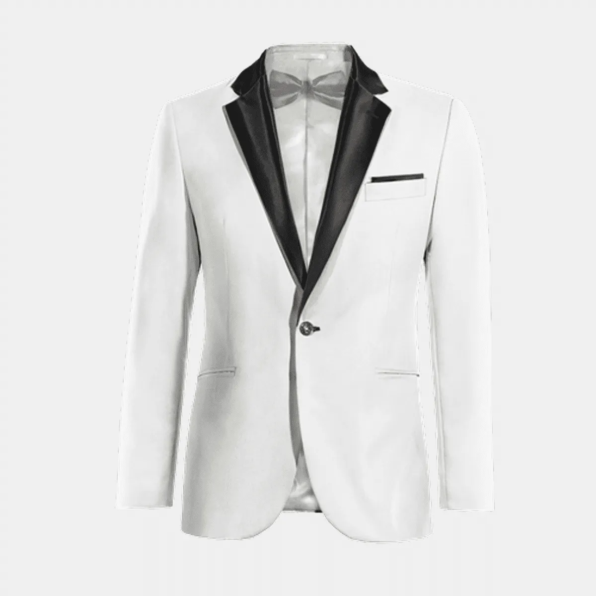 Veste Smoking blanc neige en lin essentiel