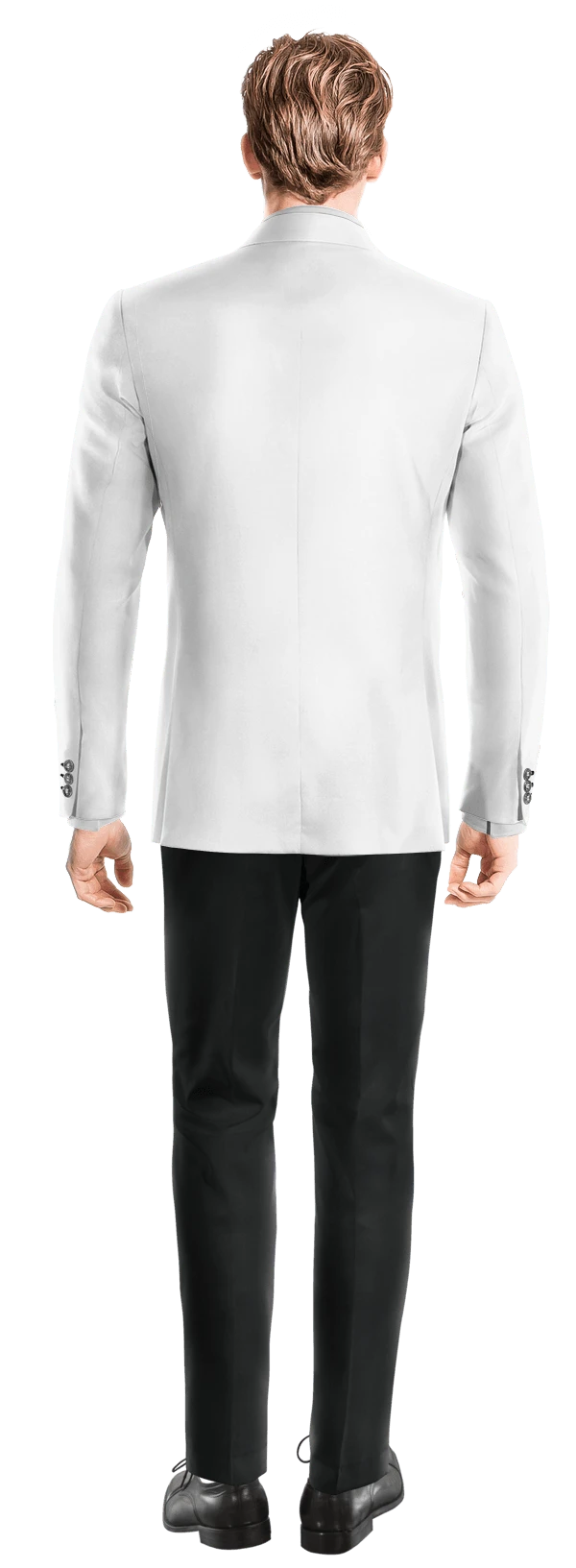 Veste Smoking blanc neige en lin essentiel