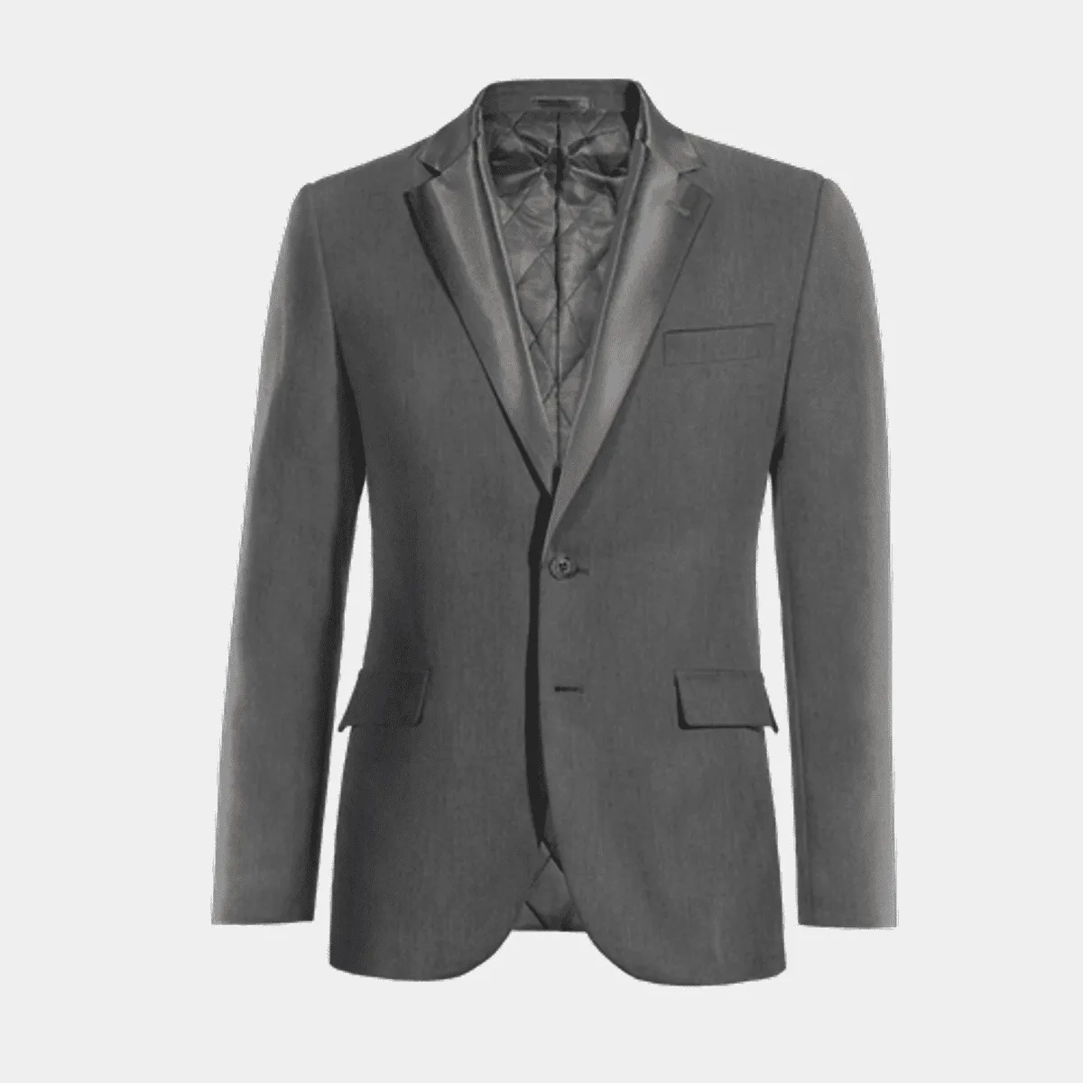 Veste Smoking grise stretch slim fit