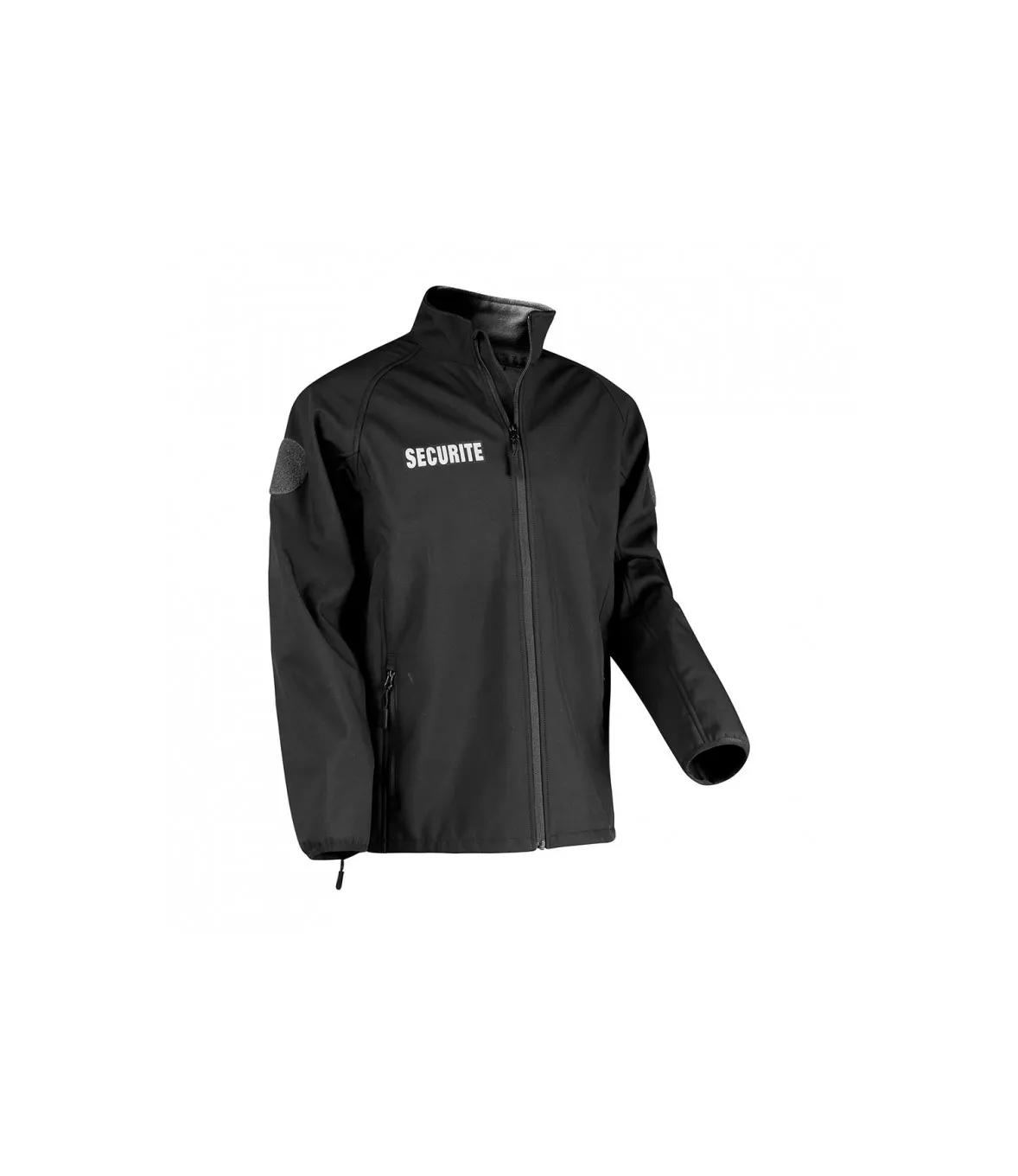 Veste softshell légère et confortable noir marquée SECURITE - ARES