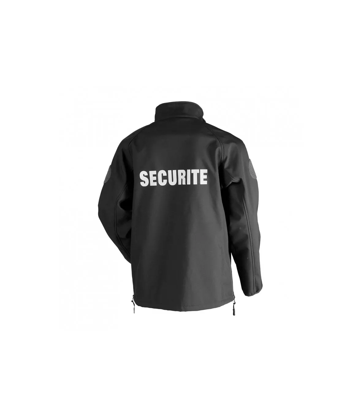 Veste softshell légère et confortable noir marquée SECURITE - ARES