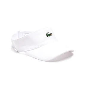 Visière de sport Lacoste en coton molleton - Coloris blanc ou marine