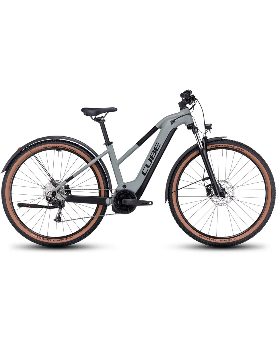 VTT électrique semi rigide Femme REACTION HYBRID PERFORMANCE 500 ALLROAD Gris