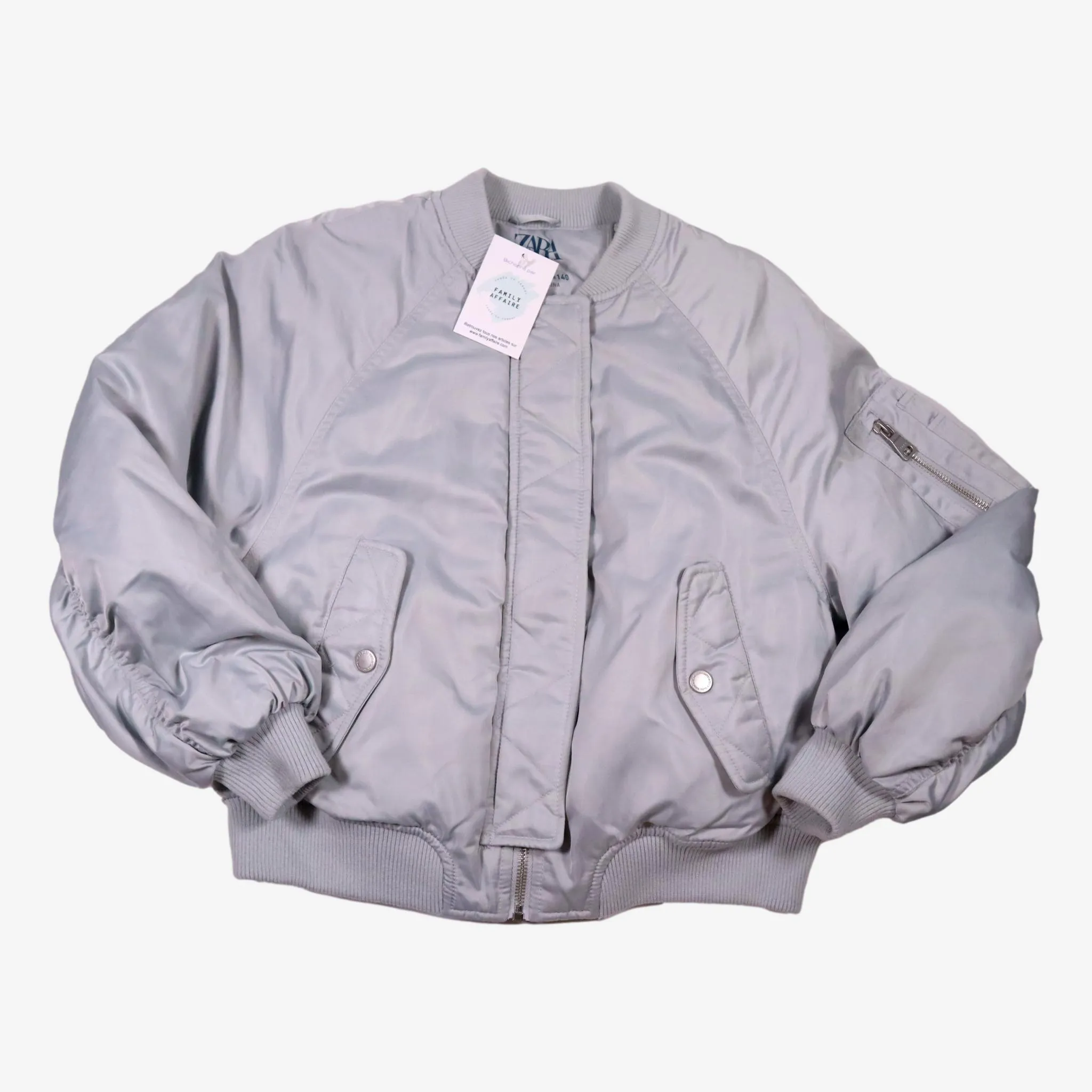 ZARA 10 ans Blouson gris clair